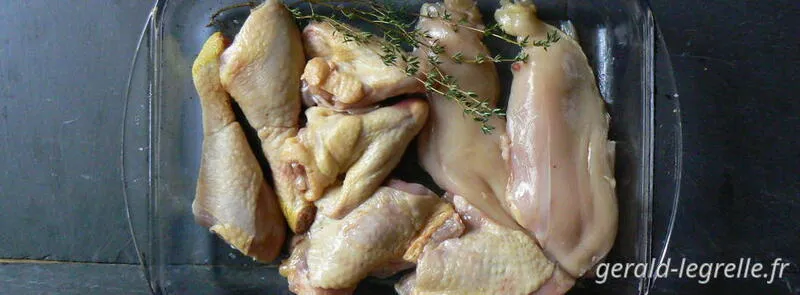 poulet bio découpé